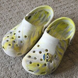 CROCS Kids Yellow and Gray Marble M5 W7